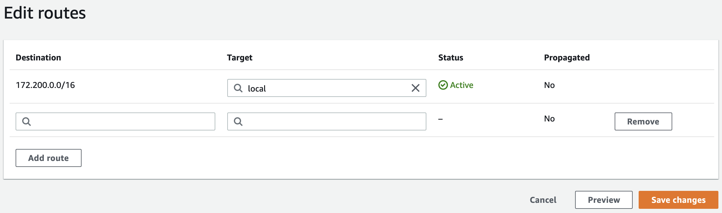 Add routes in AWS Add routes in AWS
